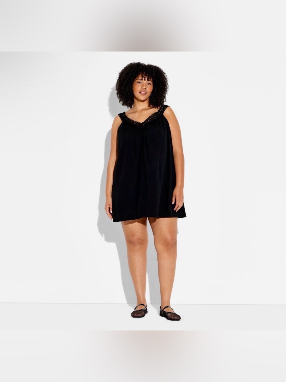 Women's Lace Trapeze Mini Dress | Wild Fable™ Black 1X